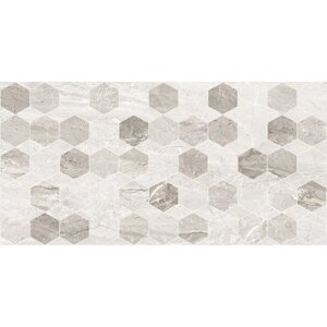 Настінна плитка Мармо Мілано Хексагон 8MG151 світло-сірий 30х60, ТМ "Golden Tile"