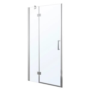 Душевая дверь EGER 100см распашная, профиль хром, стекло прозрачное 599-701(h)