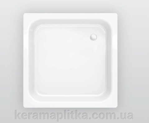 Піддон душовий сталевий квадратний 70х70 FERRO від компанії Магазин "Керама" м.Кременчук - фото 1