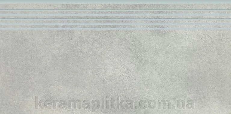 Плитка Cersanit City Squares lite grey steprtread (сходина) 29,8х59,8 від компанії Магазин "Керама" м.Кременчук - фото 1