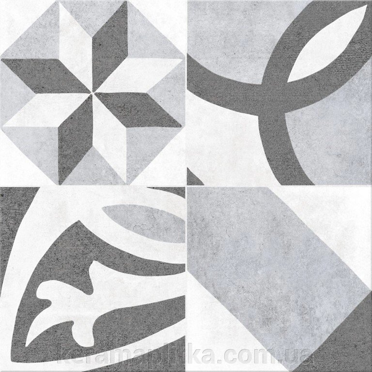Плитка Cersanit Henley Grey Pattern 29,8x29,8 від компанії Магазин "Керама" м.Кременчук - фото 1