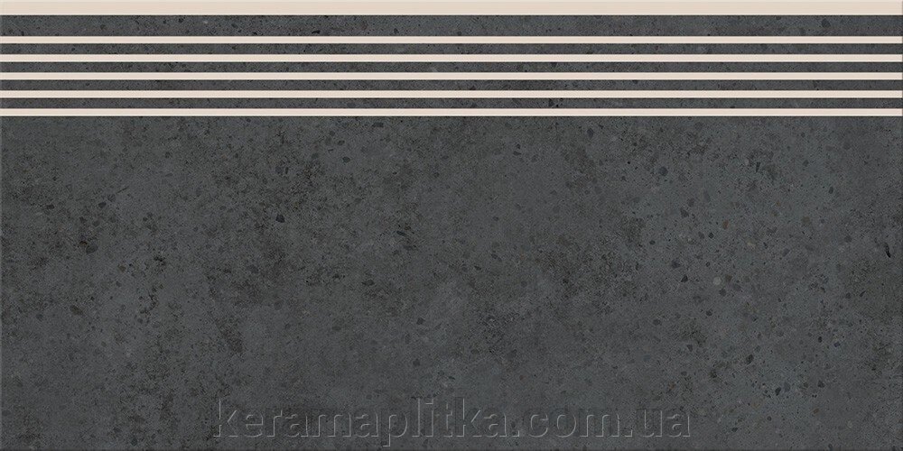 Плитка Cersanit Highbrook Dark Antracite Steptread (сходина) 29,8Х59,8 від компанії Магазин "Керама" м.Кременчук - фото 1