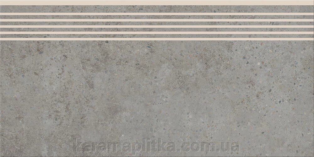 Плитка Cersanit Highbrook Grey Steptread (сходина) 29,8Х59,8 від компанії Магазин "Керама" м.Кременчук - фото 1
