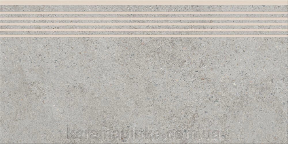 Плитка Cersanit Highbrook Light Grey Steptread (сходина) 29,8Х59,8 від компанії Магазин "Керама" м.Кременчук - фото 1