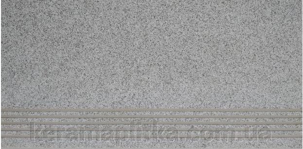 Плитка Cersanit Milton grey streaptread (сходина) 29,8x59,8 від компанії Магазин "Керама" м.Кременчук - фото 1