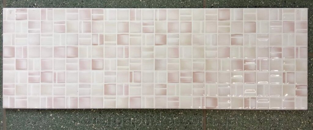 Плитка-декор Шуга рожевий 20х60 від компанії Магазин "Керама" м.Кременчук - фото 1