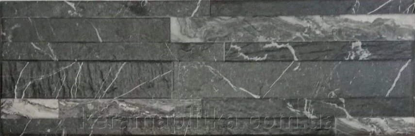 Плитка керамогранітна Keramorosso TROIA BLAK MT 20x60 від компанії Магазин "Керама" м.Кременчук - фото 1