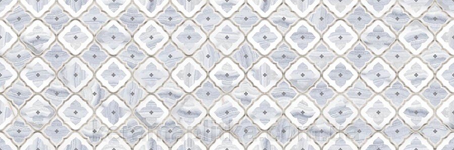 Плитка настінна BLUMARINE WHITE INSERTO SATIN 25X75, Opoczno від компанії Магазин "Керама" м.Кременчук - фото 1