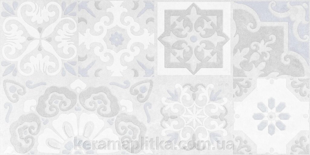 Плитка настінна (Doha) 57206 Pattern світло-сірий 30х60, Golden Tile від компанії Магазин "Керама" м.Кременчук - фото 1