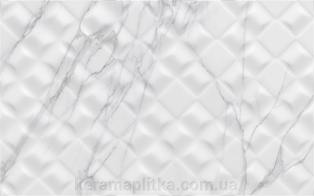 Плитка настінна Elba (Ельба) 862061 сірий рельєф 25х40, ТМ "Golden Tile" від компанії Магазин "Керама" м.Кременчук - фото 1