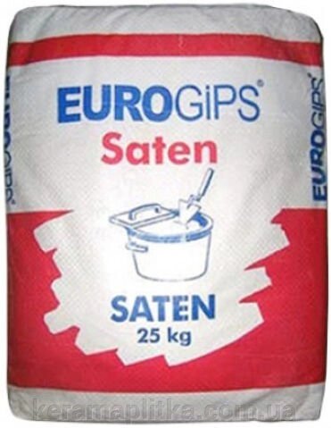 Шпаклівка гіпсова EuroGips (saten) 25 кг від компанії Магазин "Керама" м.Кременчук - фото 1