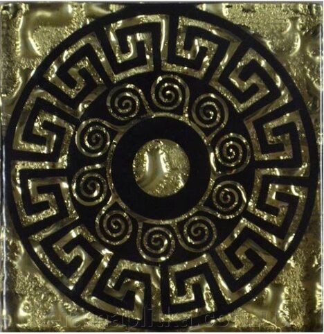 Тако вставка для підлоги 6,6х6,6х0,8 Греція золото рифлений від компанії Магазин "Керама" м.Кременчук - фото 1