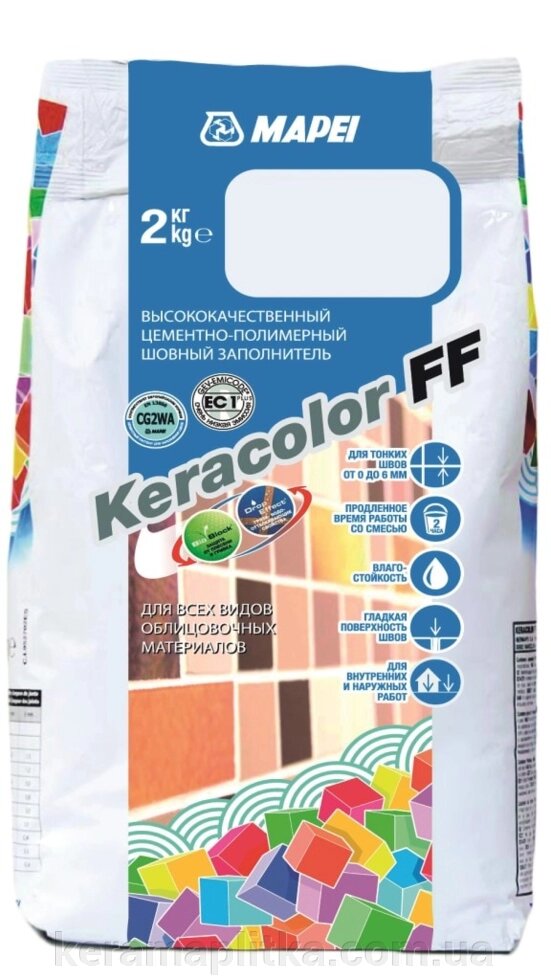 Затирка Mapei Keracolor FF №110, 2 кг від компанії Магазин "Керама" м.Кременчук - фото 1