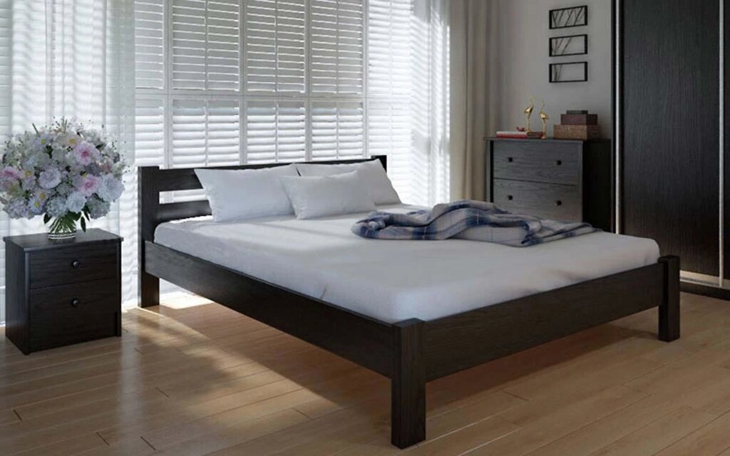 Дерев'яне ліжко Еко 120х190 см. Meblikoff від компанії DAG - фото 1