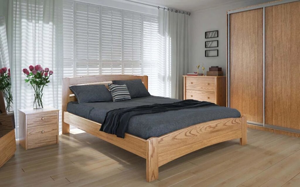 Дерев'яне ліжко Грін 120х200 см. Meblikoff від компанії DAG - фото 1