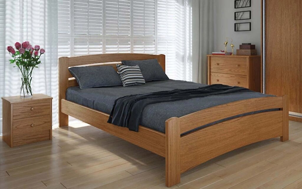 Дерев'яне ліжко Грін плюс 120х200 см. Meblikoff від компанії DAG - фото 1