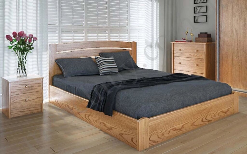 Дерев'яне ліжко Грін плюс з механізмом 90х200 см. Meblikoff від компанії DAG - фото 1