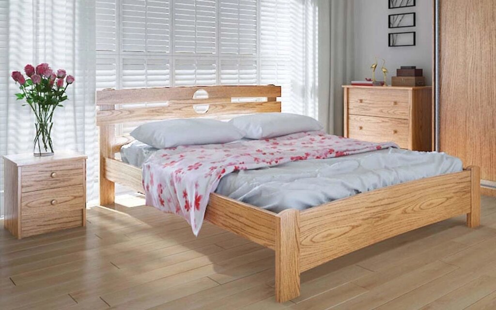 Дерев'яне ліжко Кантрі 120х200 см. Meblikoff від компанії DAG - фото 1