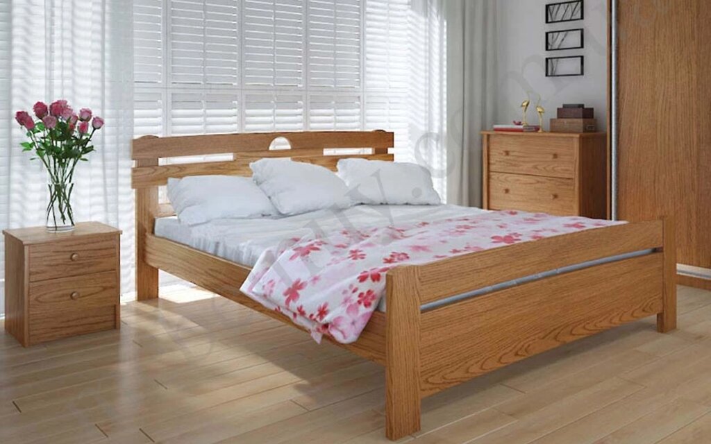 Дерев'яне ліжко Кантрі плюс 120х200 см. Meblikoff від компанії DAG - фото 1