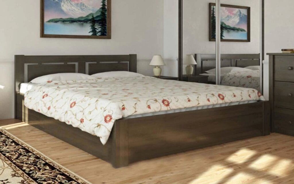 Дерев'яне ліжко Пальміра з механізмом 140х200 см. Meblikoff від компанії DAG - фото 1