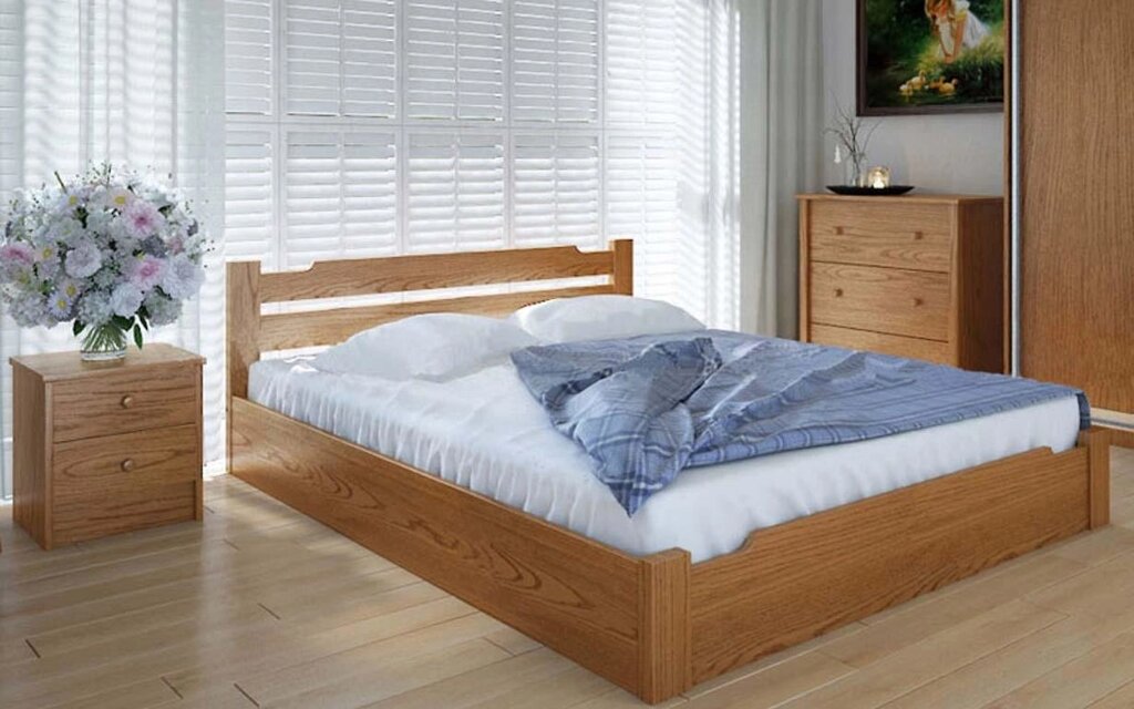 Дерев'яне ліжко Сакура з механізмом 120х190 см. Meblikoff від компанії DAG - фото 1