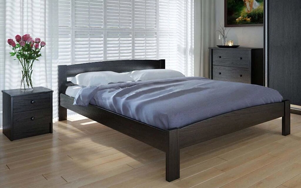 Дерев'яне ліжко Скай 120х200 см. Meblikoff від компанії DAG - фото 1