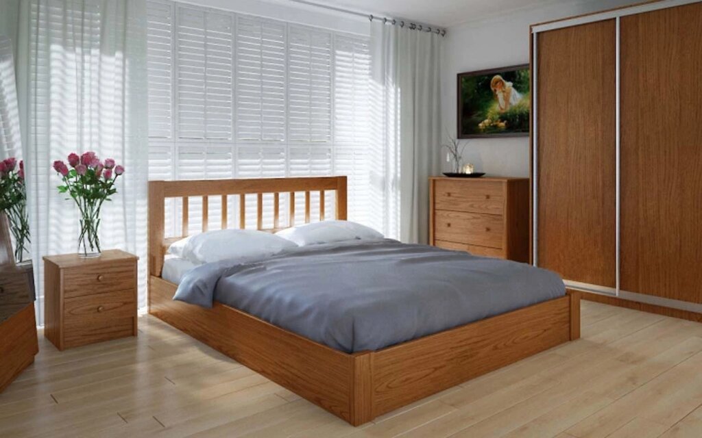 Дерев'яне ліжко Вілідж з механізмом 120х200 см. Meblikoff від компанії DAG - фото 1