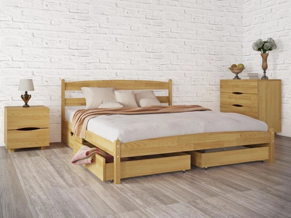 Ліжко двоспальне Олімп "Ліка без ізножья з ящиками" (160 * 200) від компанії DAG - фото 1