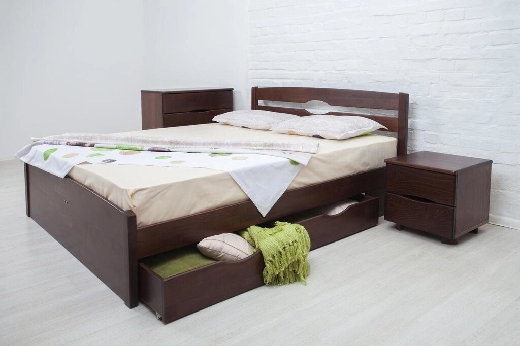 Ліжко двоспальне Олімп "Ліка LUX з ящиками" (180 * 200) від компанії DAG - фото 1