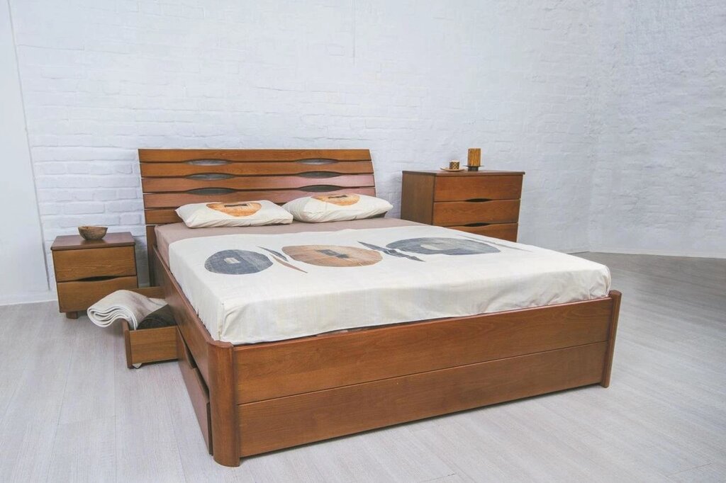 Ліжко двоспальне Олімп "Маріта LUX з ящиками" (160 * 190) від компанії DAG - фото 1