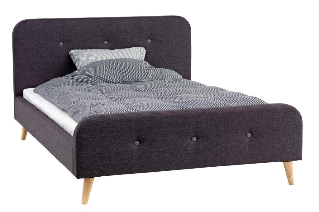 Ліжко KONGSBERG 160x200см сірий від компанії DAG - фото 1