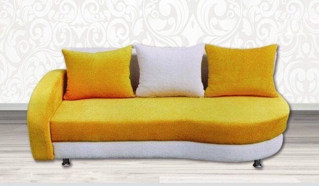 Прямий диван Яспис Балу Жовтий - замовити