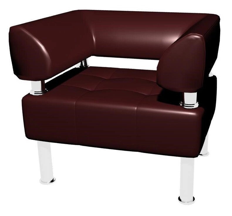 Офісний диван Тонус Sentenzo 800x600x700 Темно-вишневий (3236125722) - доставка