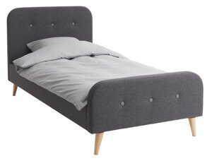 Ліжко KONGSBERG 90x200см сірий