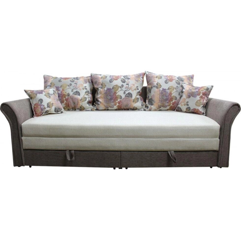 Прямий диван Ribeka Стелла 200 см 11D21 Коричневий - інтернет магазин