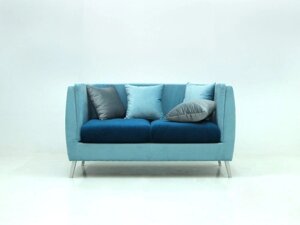 Прямий диван Креаль Кармен 2 Блакитний