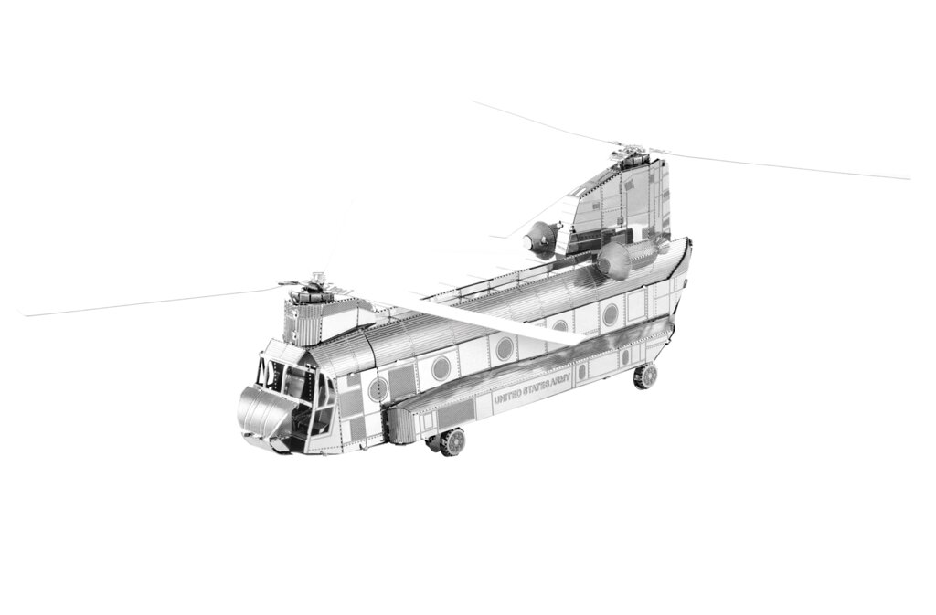 Металевий 3D конструктор Військово-транспортний вертоліт CH-47 Chinook, Fascinations, MMS084 від компанії ФОП "Русовській Костянтин Валерійович" - фото 1