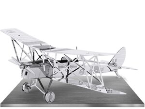 Металевий 3D конструктор Биплан Tiger Moth, Fascinations, MMS066