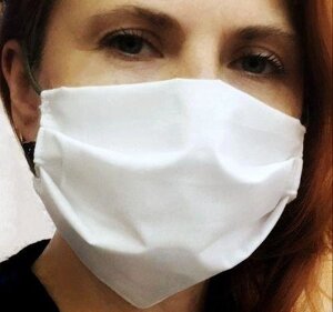 Бавовняна захисна маска для обличчя багаторазова (тканина -бязь) від 100 шт