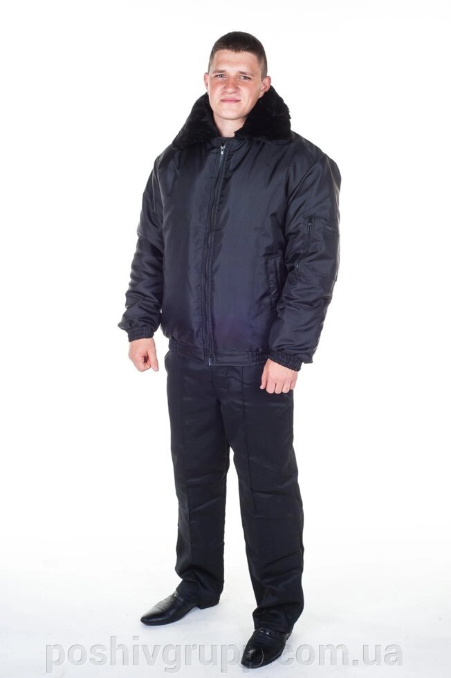 Куртка охоронця утеплена "Пілот" 48-50 170-176 від компанії Пошиття Груп Пошиття - фото 1