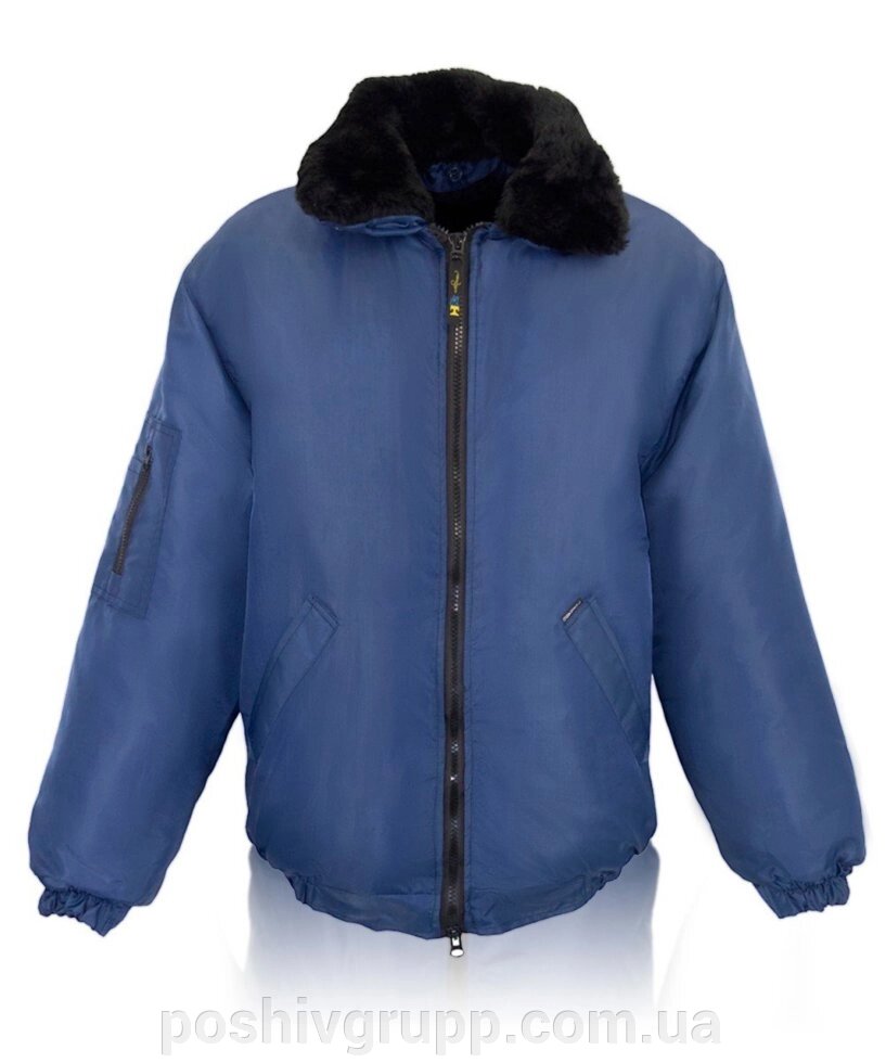Куртка «ПІЛОТ» темно-синя від компанії Пошиття Груп Пошиття - фото 1