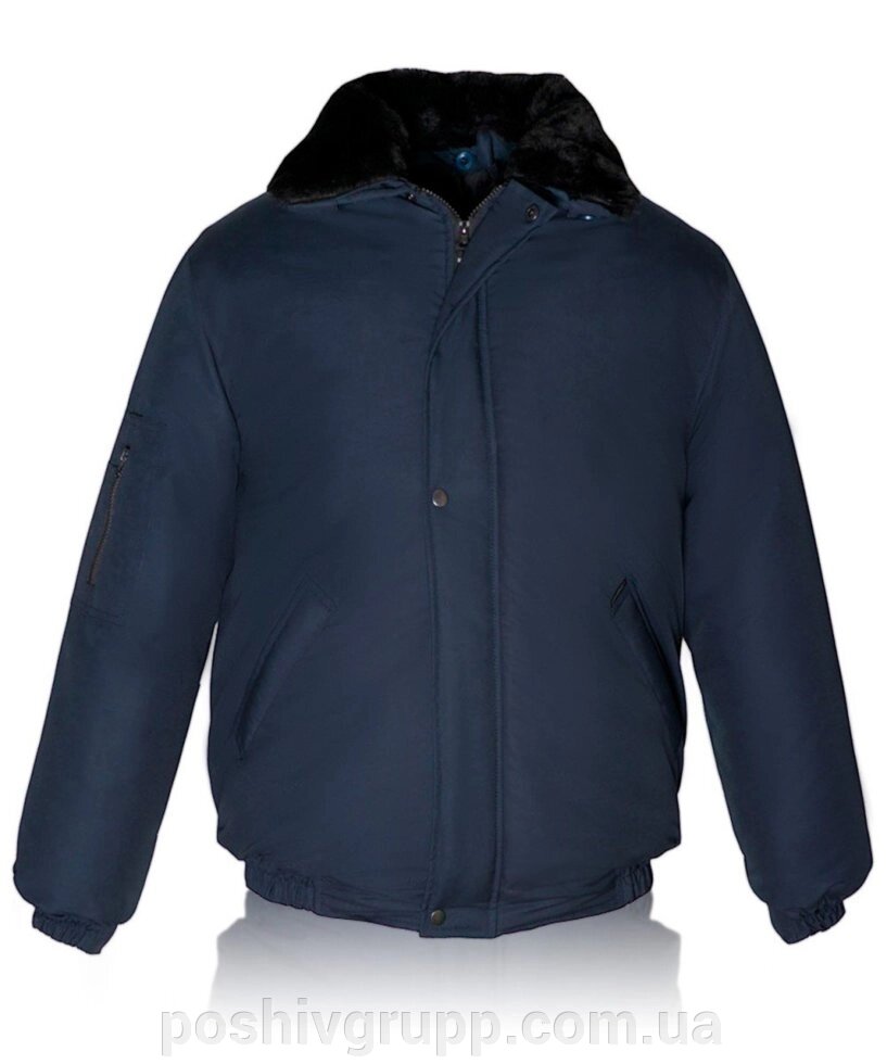 Куртка утеплена "ПІЛОТ" т / синя тканина Осло від компанії Пошиття Груп Пошиття - фото 1