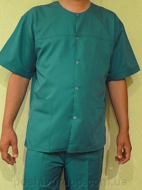 Медичний костюм чоловічий. тканина котон від компанії Пошиття Груп Пошиття - фото 1