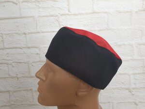 Кухарський шапка чорна з червоною сіткою. тканина батист в Одеській області от компании Пошив Групп Пошив