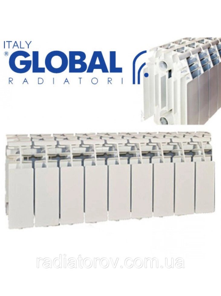 Алюмінієві радіатори Global GL 200/180 (виробництво Італія) від компанії ТД "УСI ТОВАРИ" - фото 1