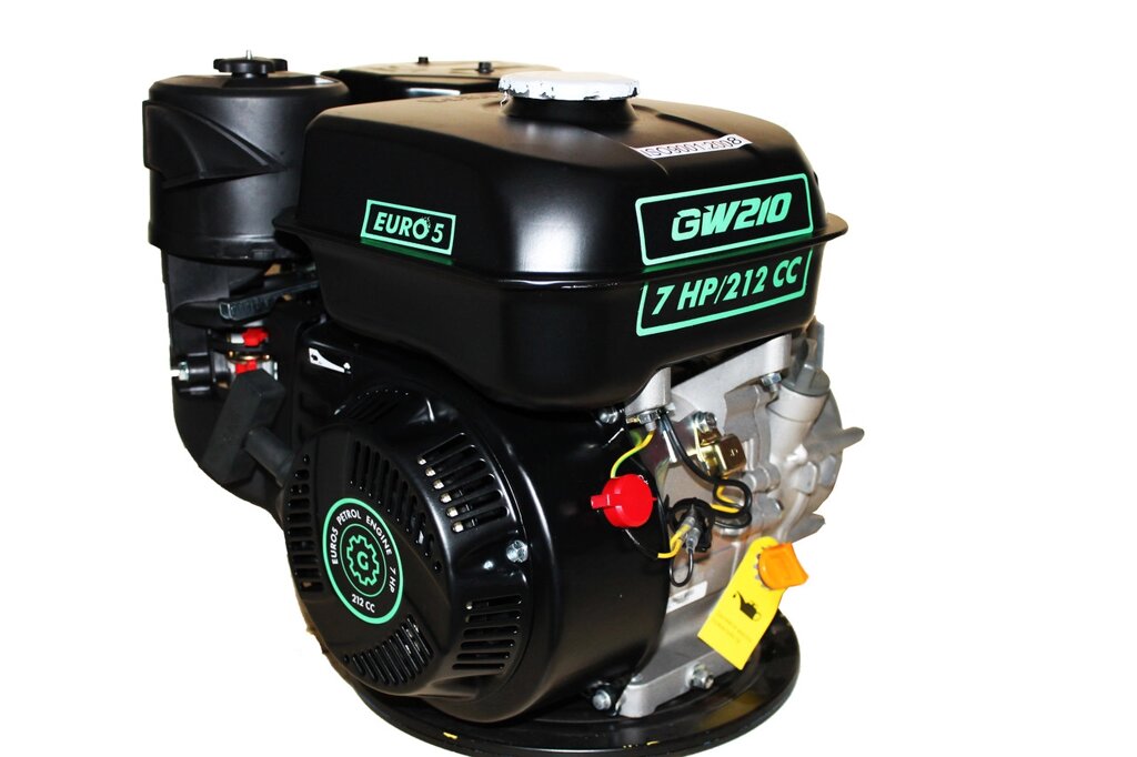 Двигун бензиновий GrunWelt GW210-S (CL) (відцентрове зчеплення, шпонка, вал 20 мм, 7.0 л. с.) від компанії ТД "УСI ТОВАРИ" - фото 1