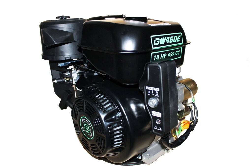 Двигун бензиновий GrunWelt GW460FE-S (CL) (відцентрове зчеплення, шпонка 25 мм, ел/старт) від компанії ТД "УСI ТОВАРИ" - фото 1