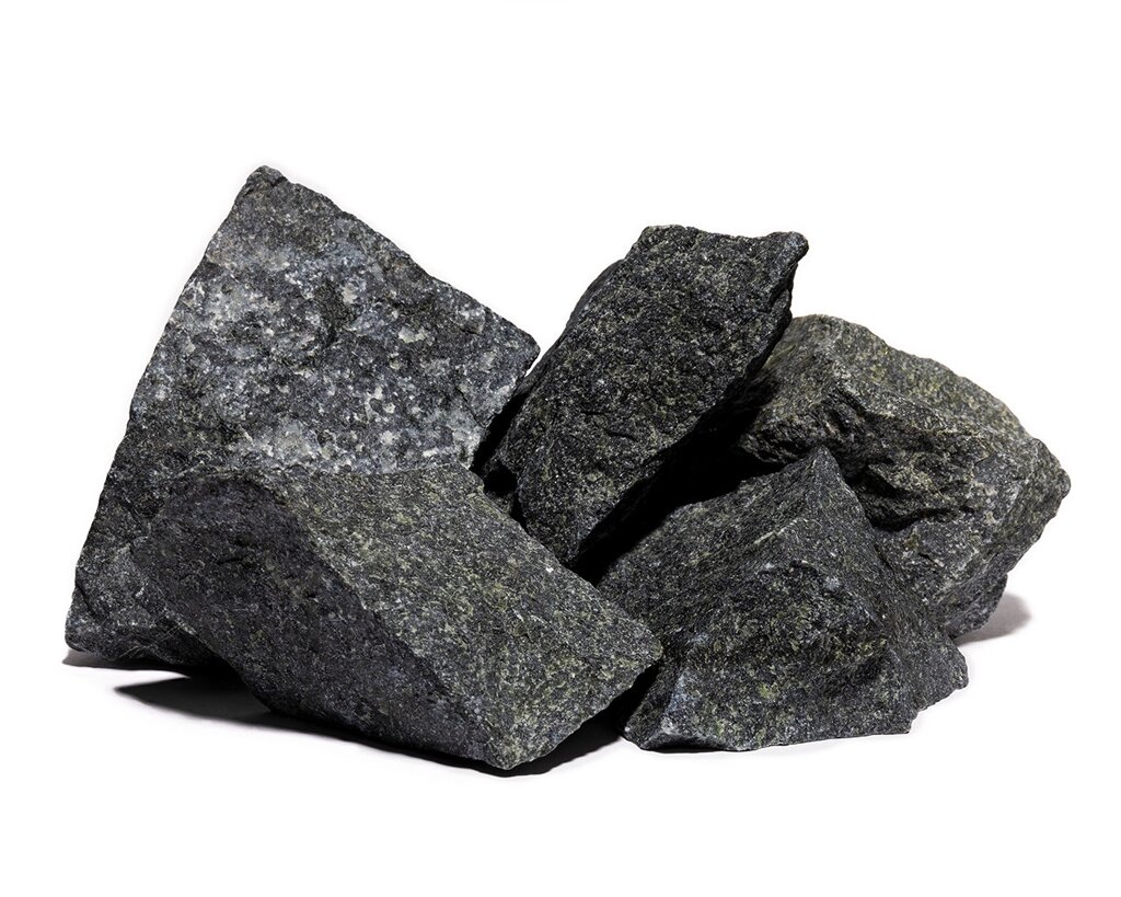 Камінь піроксенит колотий (8-15 см) 20 кілограмів для лазні і сауни від компанії ТД "УСI ТОВАРИ" - фото 1