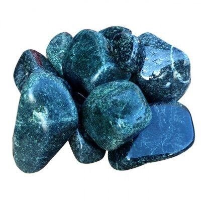 Каміння серпентиніт шліфуваний (8-15 см) мішок 20 кілограмів для електрокаменки від компанії ТД "УСI ТОВАРИ" - фото 1
