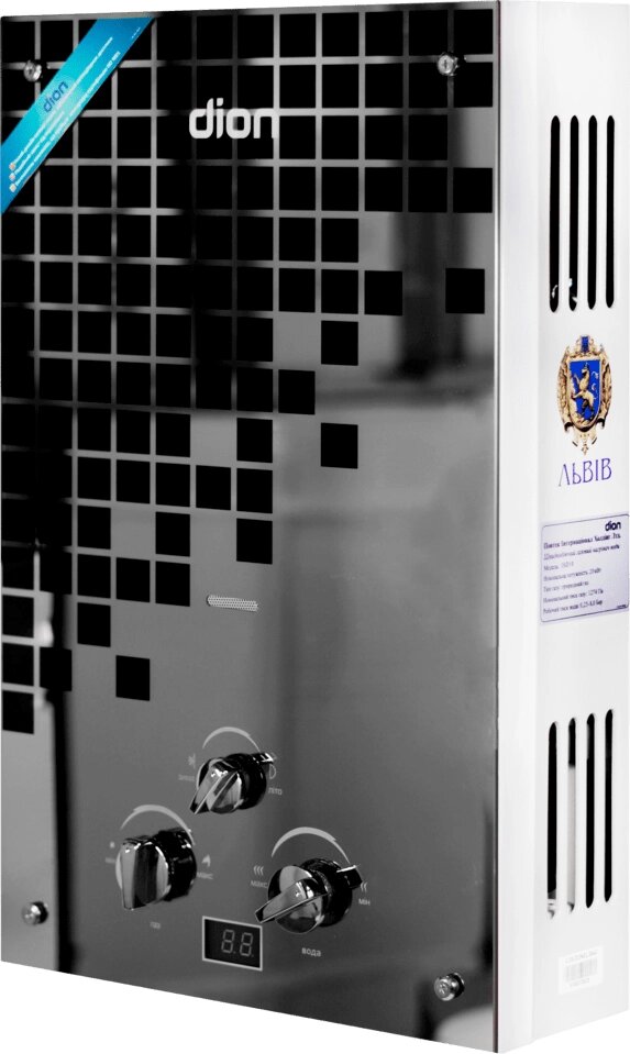 Колонка газова Dion ДІОН JSD 10 дисплей (мозаїка) від компанії ТД "УСI ТОВАРИ" - фото 1